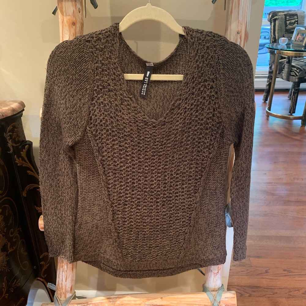 Brown knitted sweater